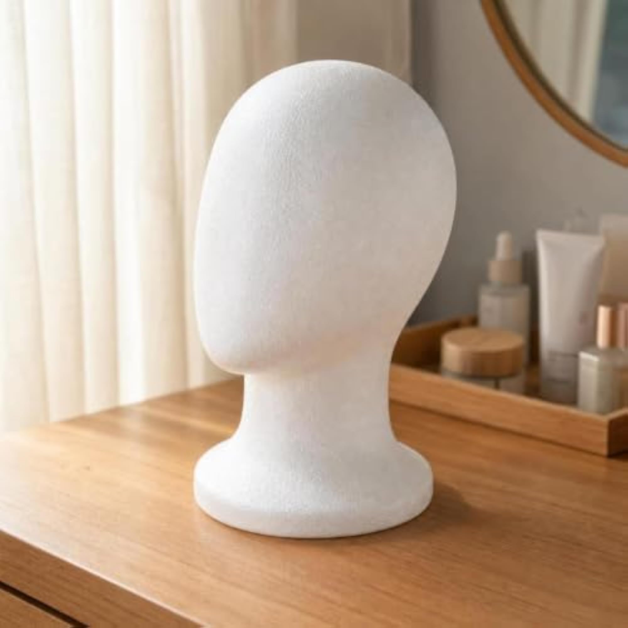 Lightweight Faceless Head Display Stand for Stylists